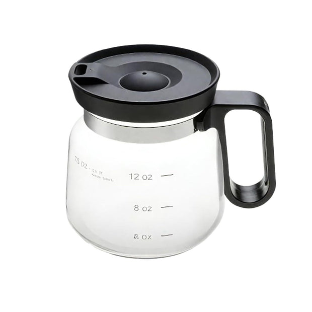 Slow Mill Glass Coffee Server, 16 oz Carafe with Lid