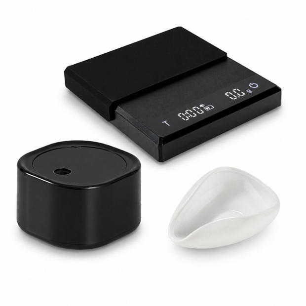 Slow Mill Mini Coffee Scale Prep Set for Pour-Over — 3 Pieces